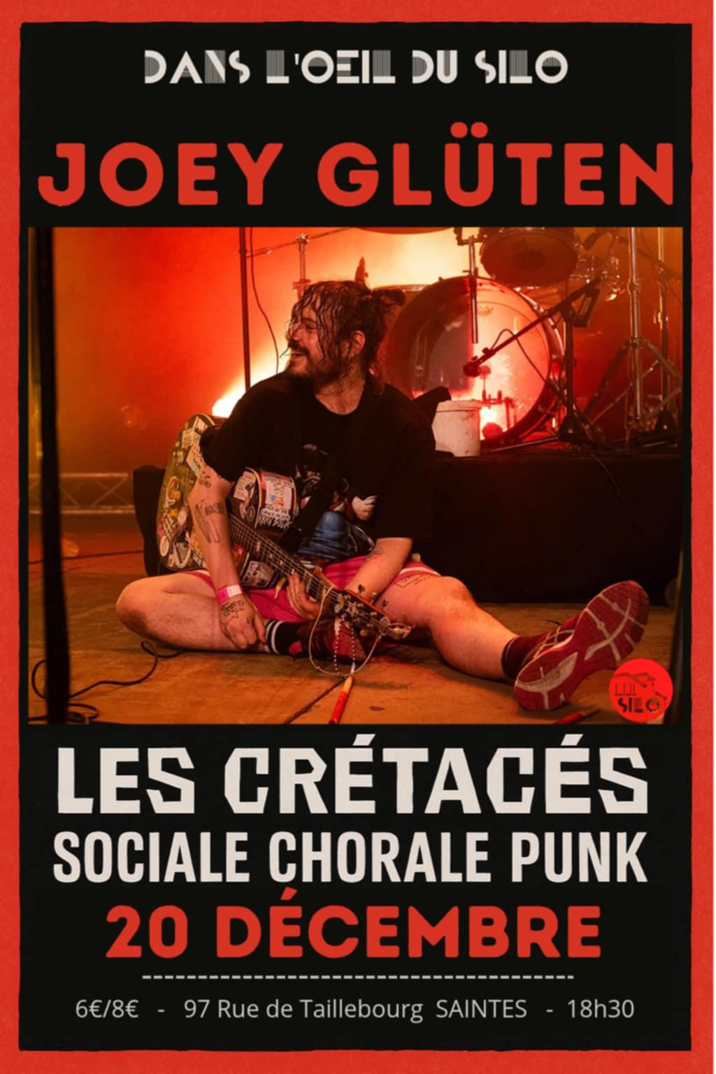 JOEY GLÜTEN + LES CRÉTACÉS + SOCIALE CHORALE PUNK